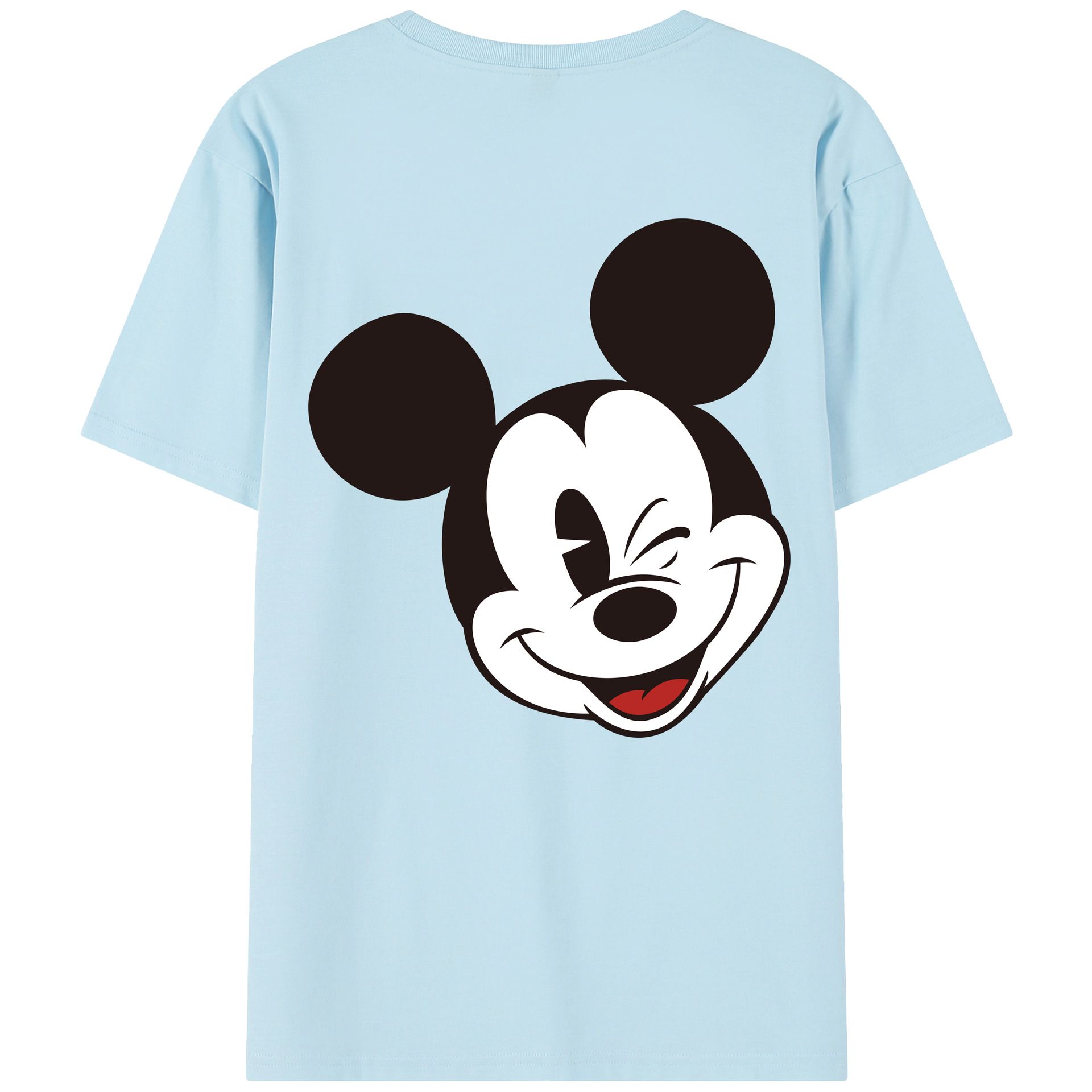 （画像用） ミッキーマウス Mickey Mouse 綿100％半袖Tシャツ（背面プリント）